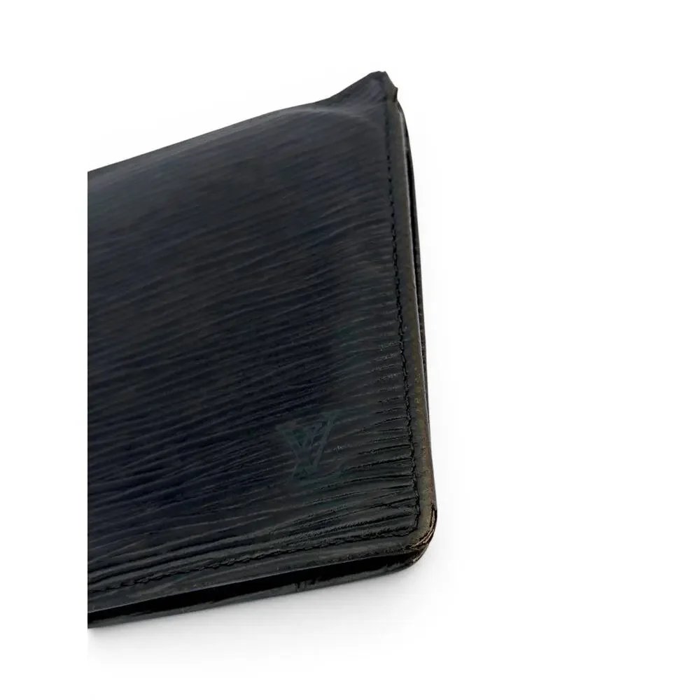 Louis Vuitton Vintage Black Epi Leather Portefeuille Marco Bifold Wallet